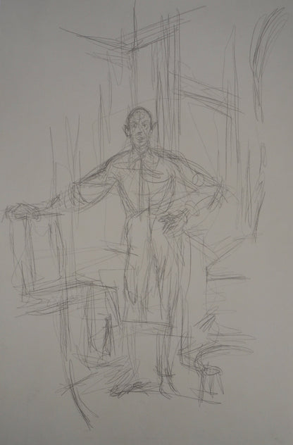 Alberto GIACOMETTI : Portrait de Diego - Lithographie