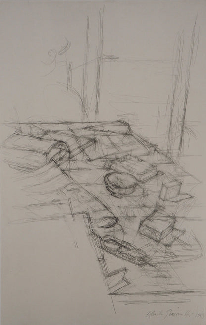 Alberto GIACOMETTI : Nature morte - Lithographie signée