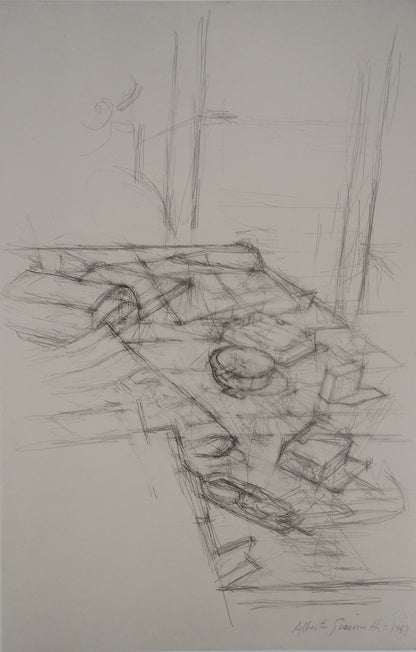 Alberto GIACOMETTI : Nature morte - Lithographie signée
