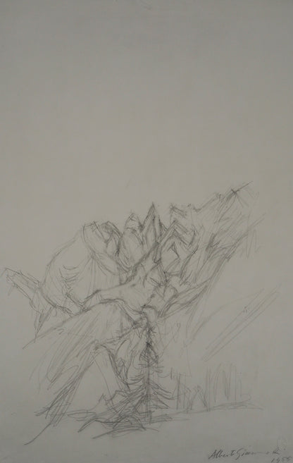 Alberto GIACOMETTI : Paysage - Lithographie signée
