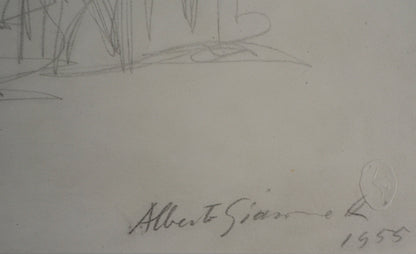 Alberto GIACOMETTI : Paysage - Lithographie signée