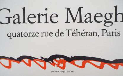 Pierre ALECHINSKY : Exposition 1980 - Lithographie originale