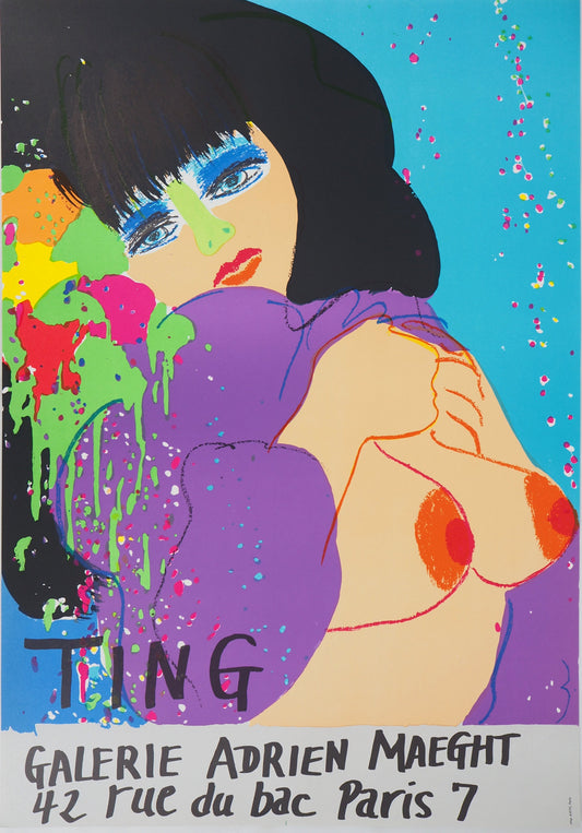 Walasse TING : Moment intime - Lithographie originale signée