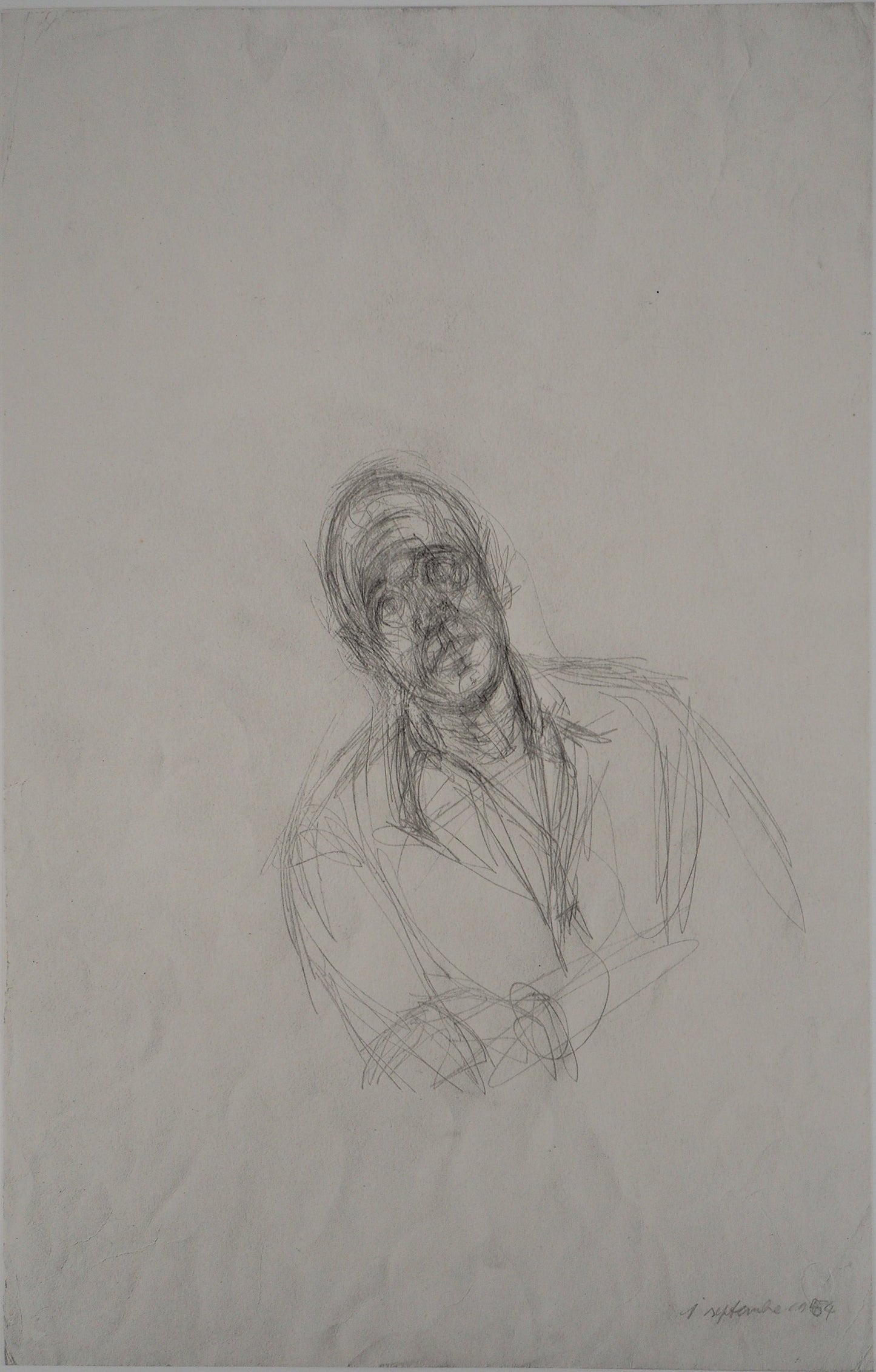 Alberto GIACOMETTI : Portrait de Jean Gênet - Lithographie