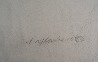 Alberto GIACOMETTI : Portrait de Jean Gênet - Lithographie