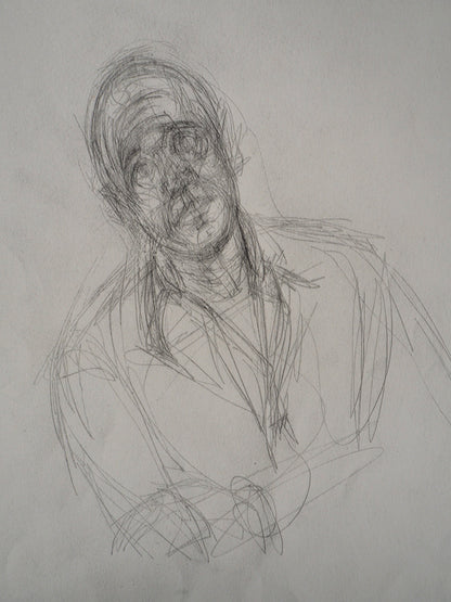 Alberto GIACOMETTI : Portrait de Jean Gênet - Lithographie