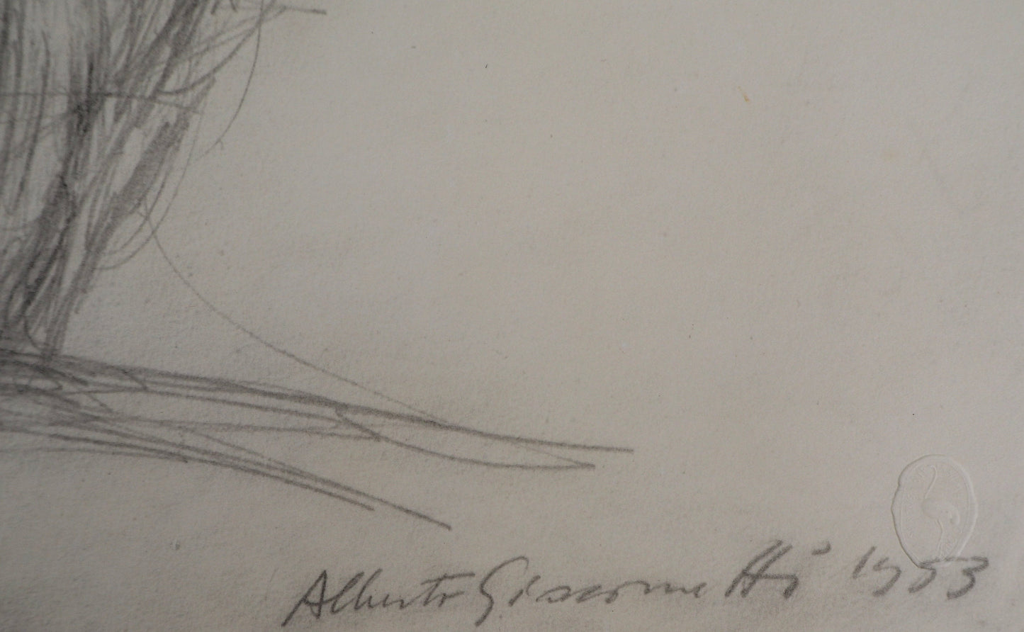 Alberto GIACOMETTI : Arbres - Lithographie signée