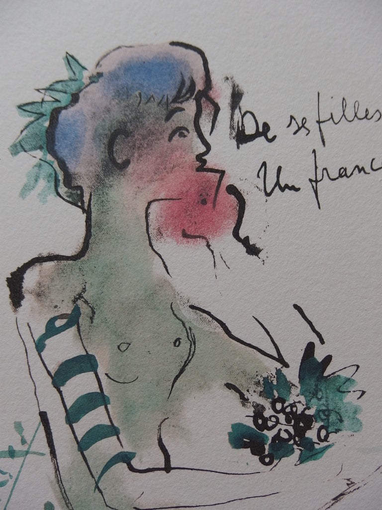 Jean COCTEAU : Ephèbe - Lithographie signée