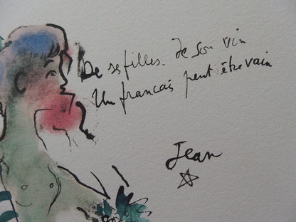 Jean COCTEAU : Ephèbe - Lithographie signée