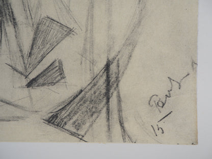 Antoine PEVSNER : Visage - Lithographie signée