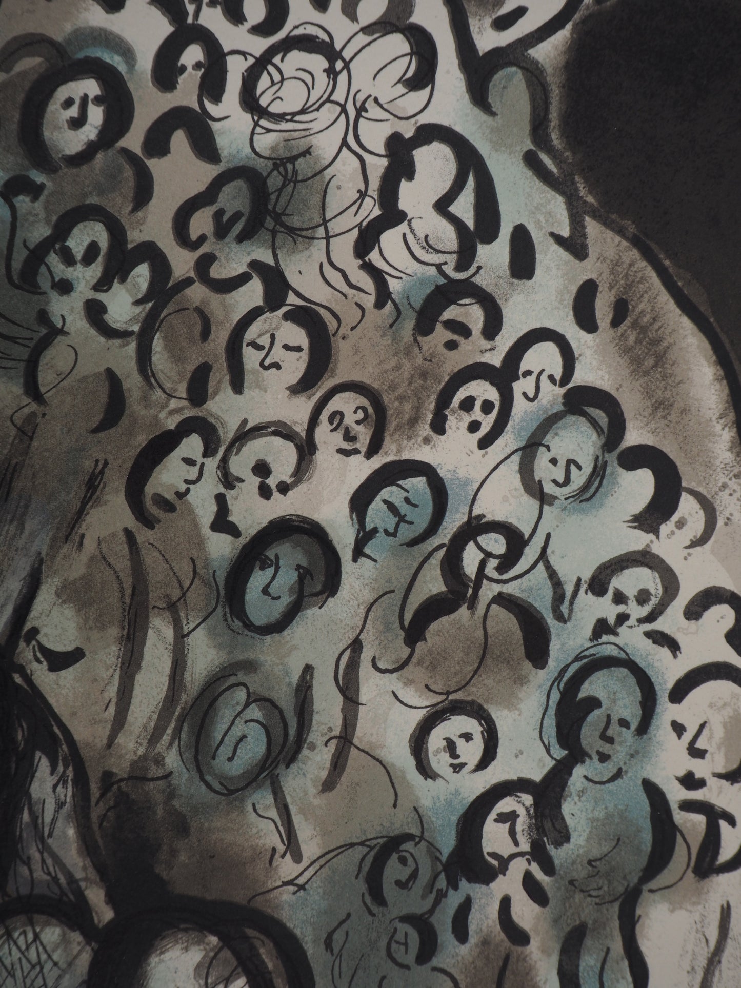 Marc CHAGALL : Moïse et son peuple - Lithographie originale