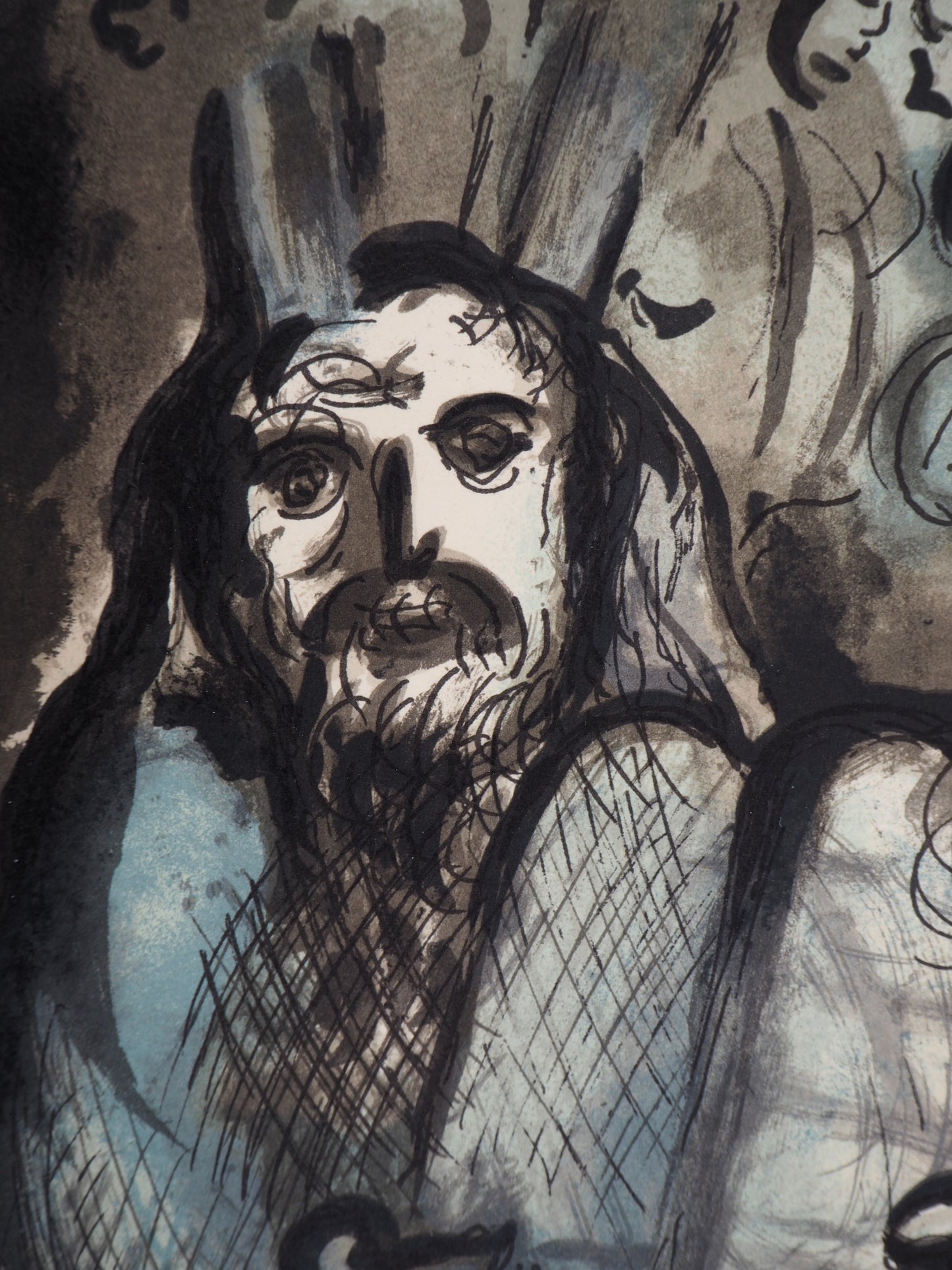 Marc CHAGALL : Moïse et son peuple - Lithographie originale