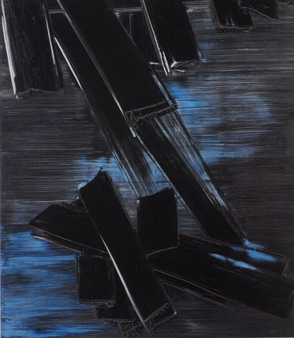 Pierre SOULAGES : Peinture 24 août 1958 - Affiche originale
