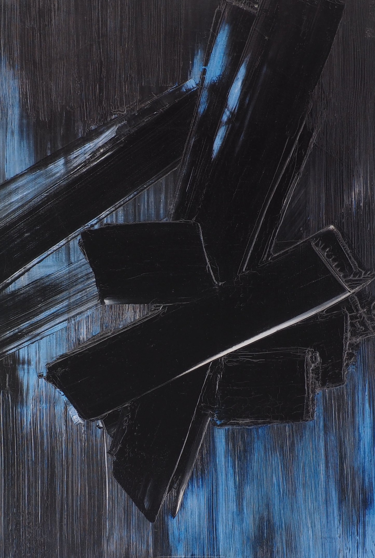 Pierre SOULAGES : Peinture 24 août 1958 - Affiche originale
