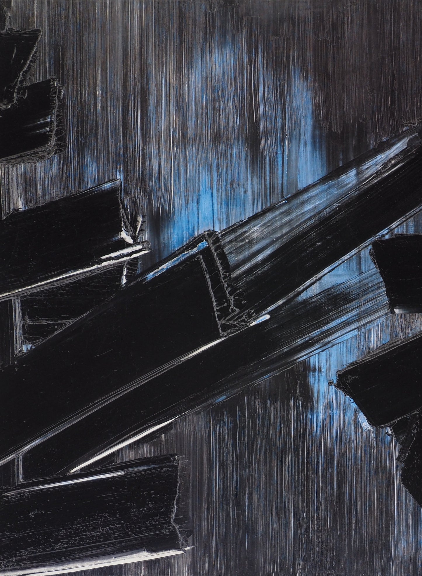 Pierre SOULAGES : Peinture 24 août 1958 - Affiche originale