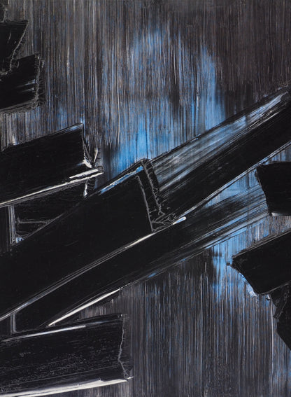 Pierre SOULAGES : Peinture 24 août 1958 - Affiche originale