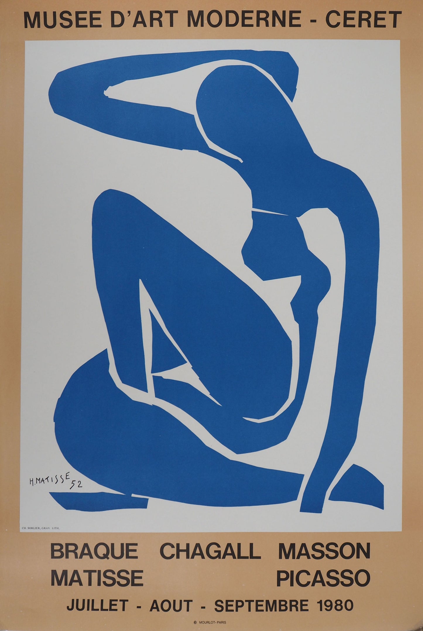 Henri MATISSE - Nu bleu gracieux - Affiche originale signée
