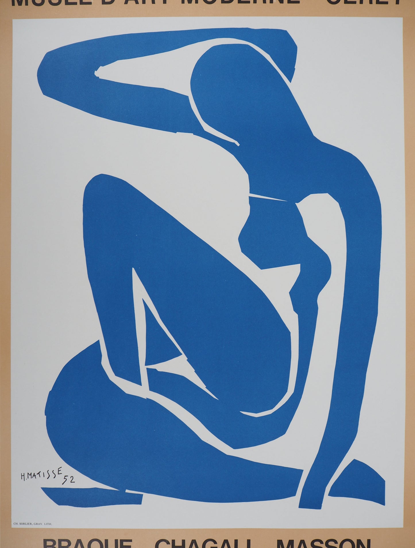 Henri MATISSE - Nu bleu gracieux - Affiche originale signée