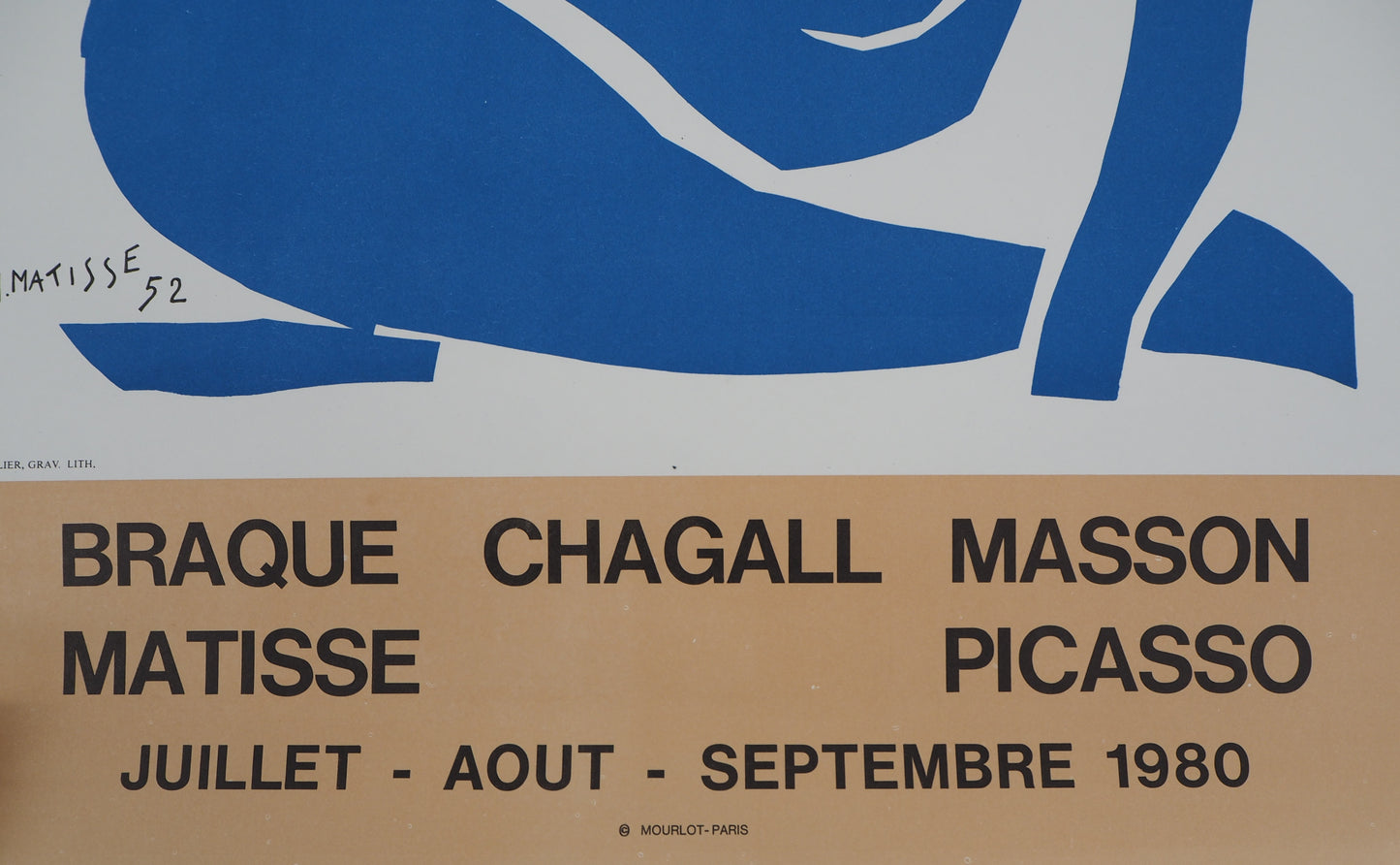 Henri MATISSE - Nu bleu gracieux - Affiche originale signée