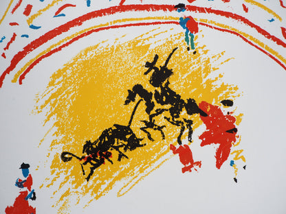 Pablo PICASSO : La Tauromachie - Lithographie signée
