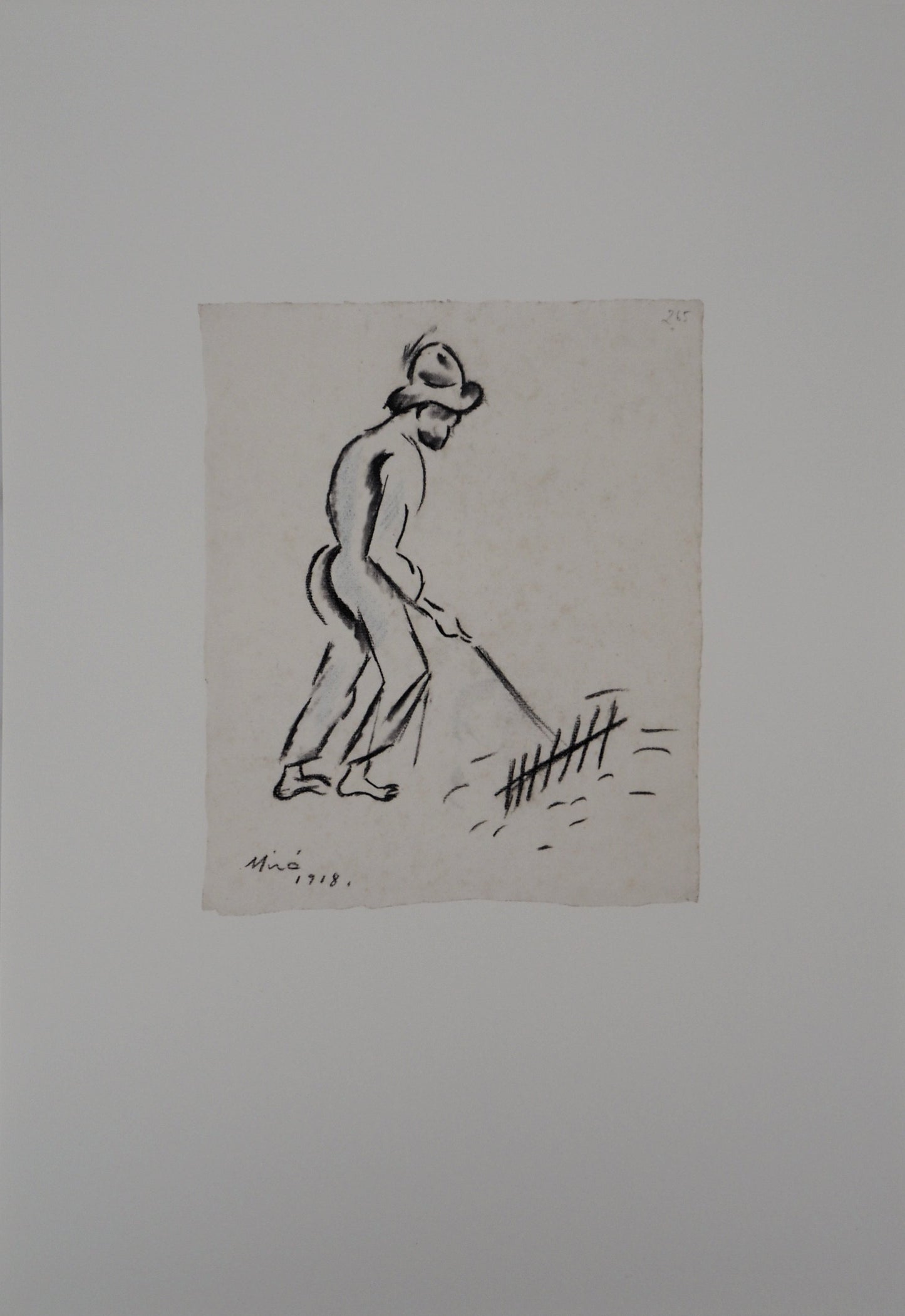 Joan MIRO : Le paysan - Lithographie signée