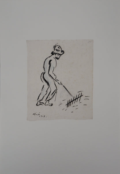 Joan MIRO : Le paysan - Lithographie signée