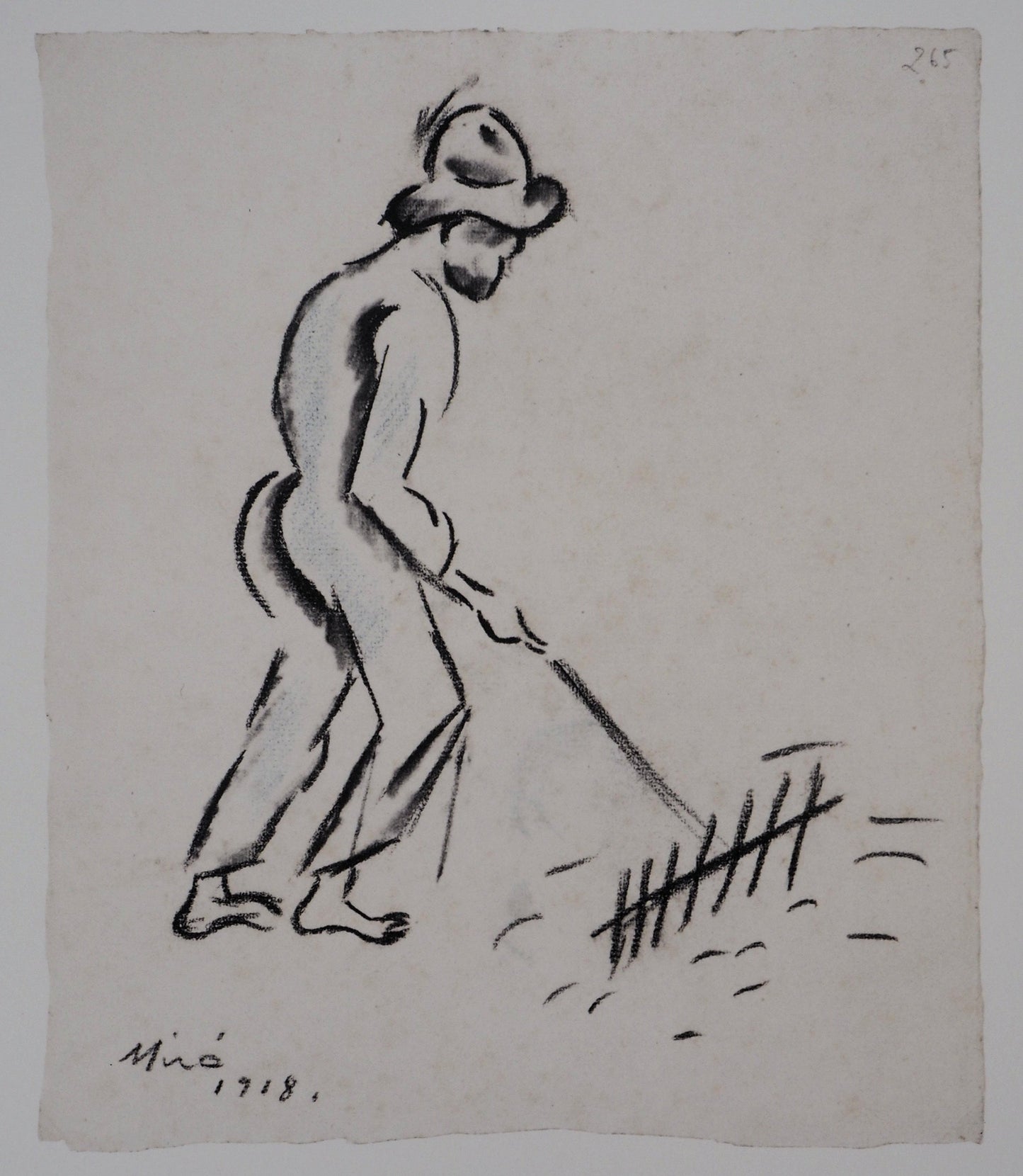 Joan MIRO : Le paysan - Lithographie signée