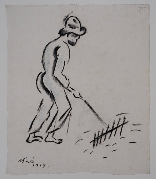 Joan MIRO : Le paysan - Lithographie signée