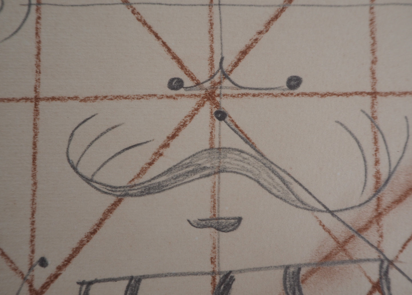 Joan MIRO : Tête de paysan catalan - Lithographie