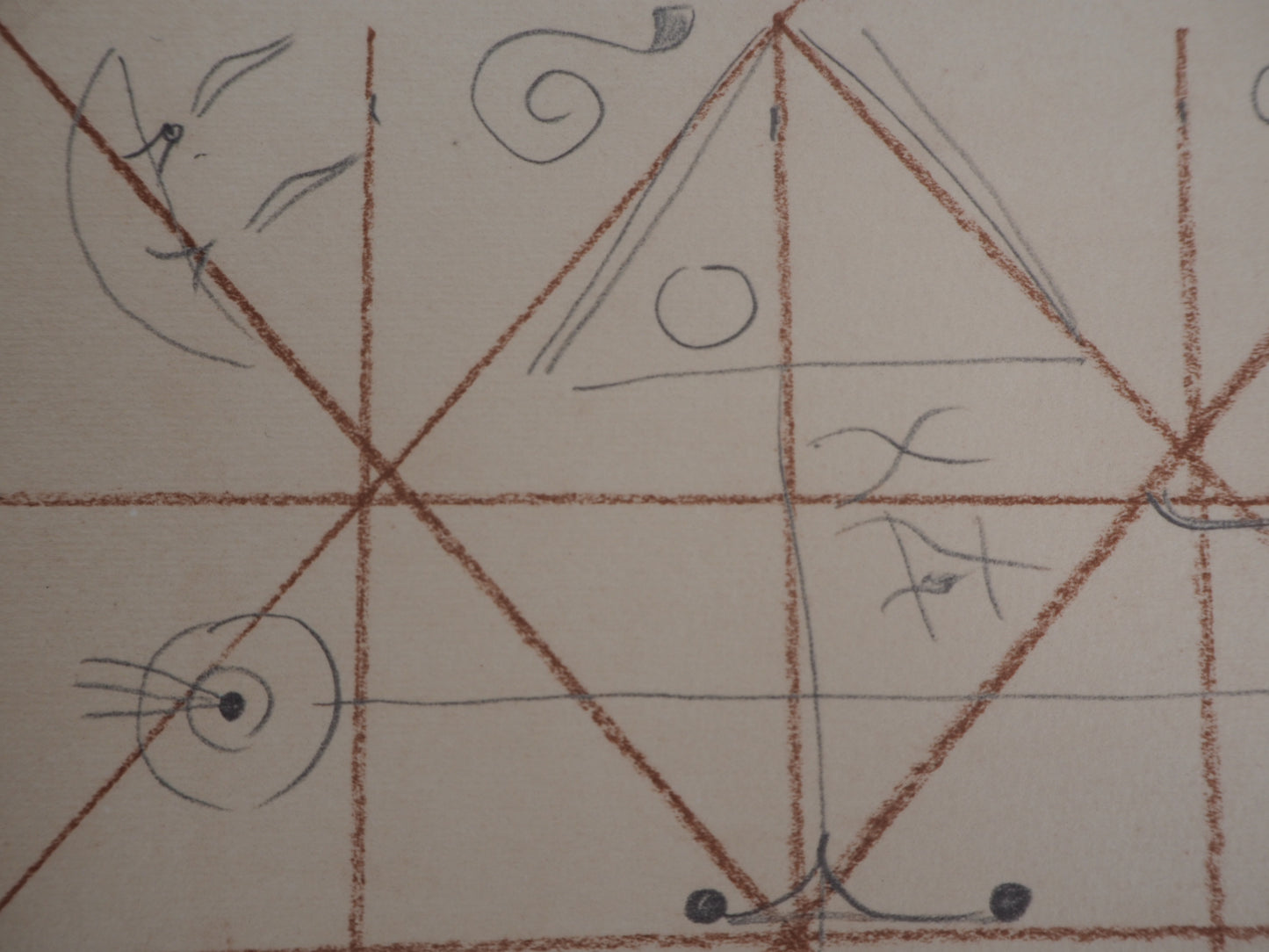 Joan MIRO : Tête de paysan catalan - Lithographie
