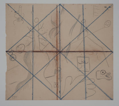 Joan MIRO : La lampe à pétrole - Lithographie