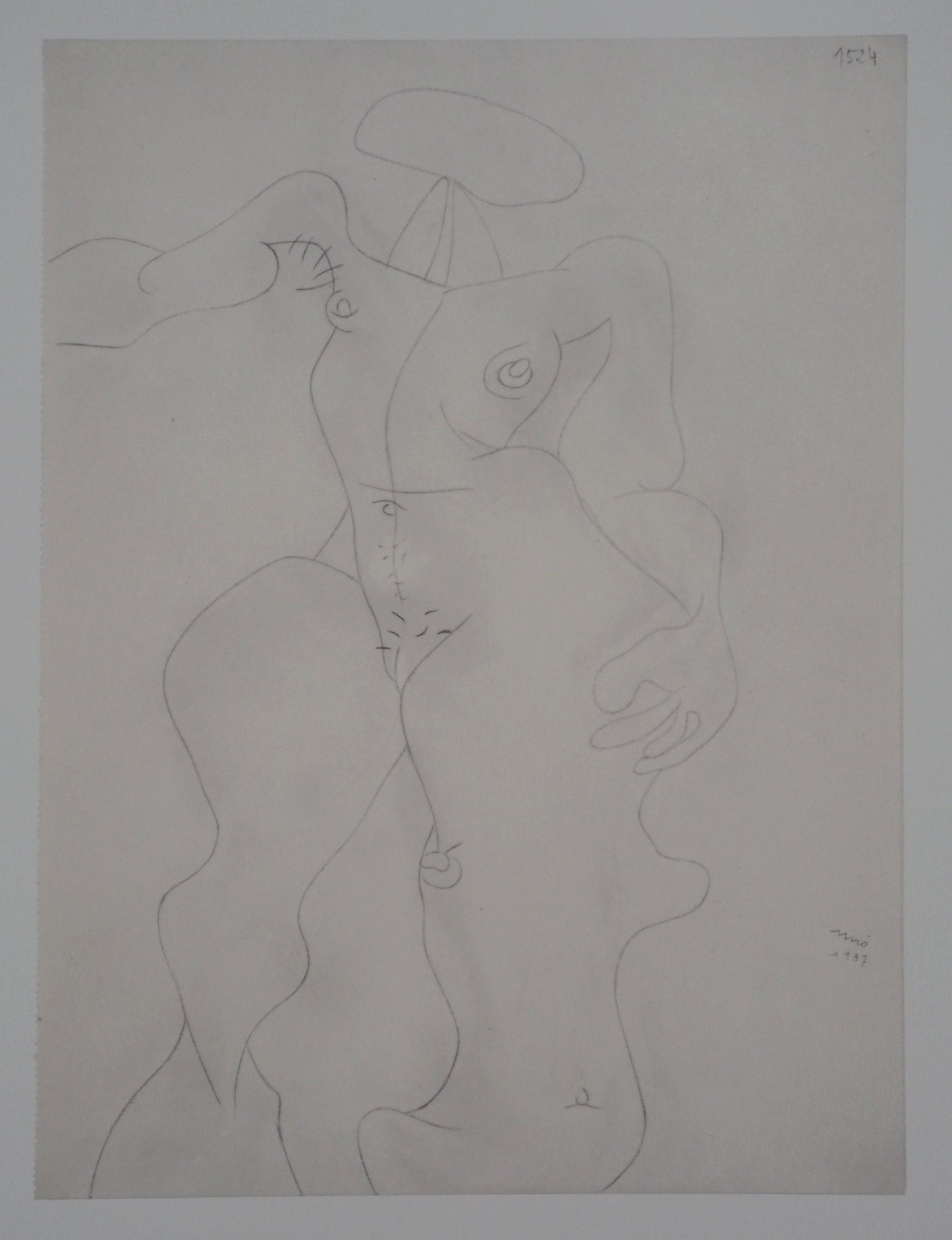 Joan MIRO: Mujer desnuda - Litografía firmada