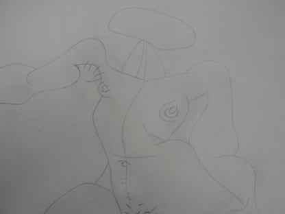 Joan MIRO: Mujer desnuda - Litografía firmada