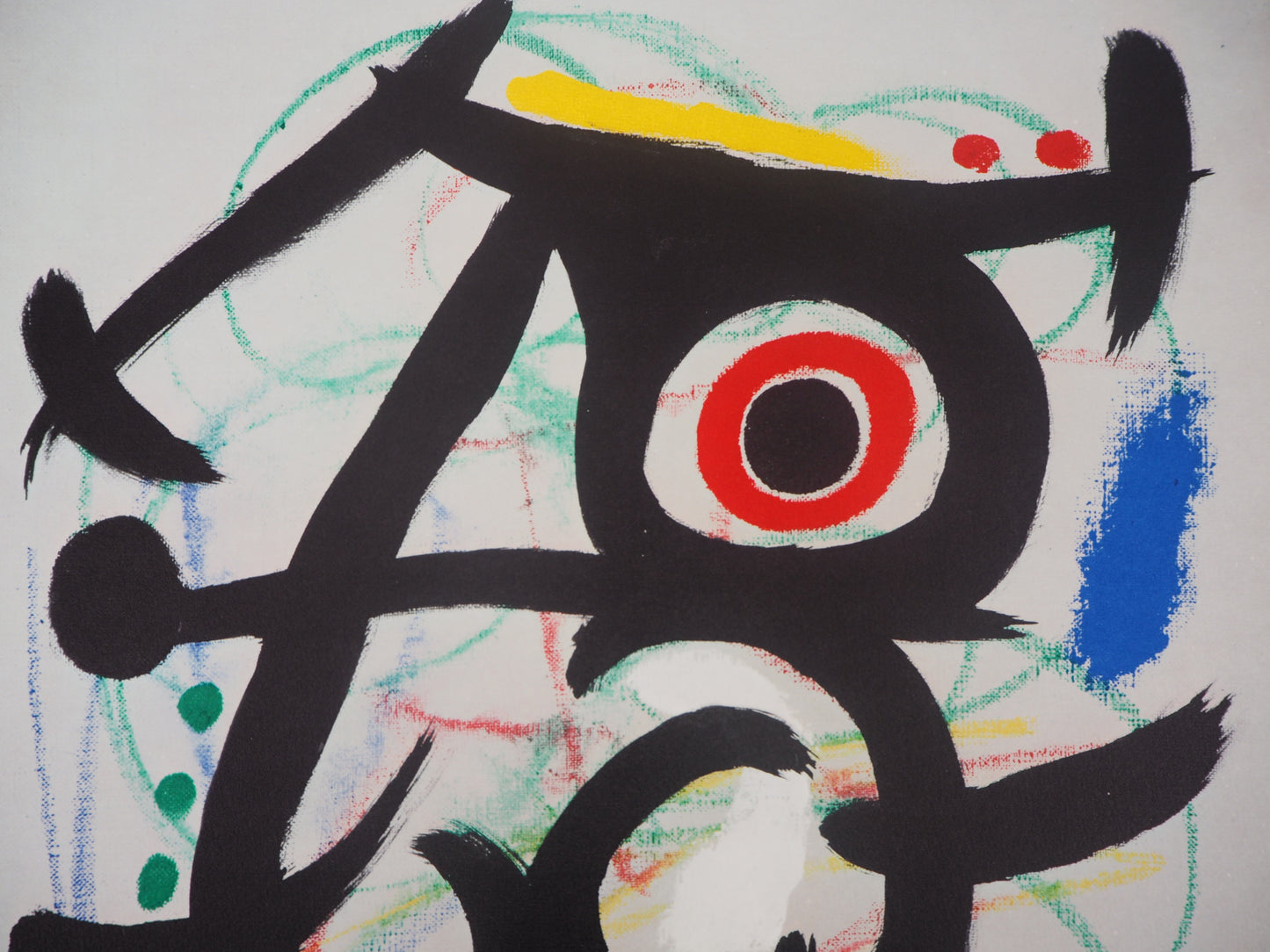 Joan MIRO : Femme surréaliste et oiseau - Lithographie signée