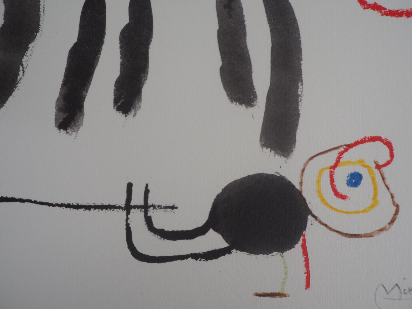 Joan MIRO : Chat et enfant - Lithographie signée