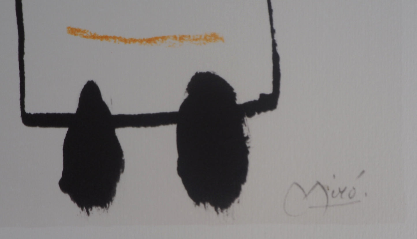 Joan MIRO : Petite fille et son chien - Lithographie signée
