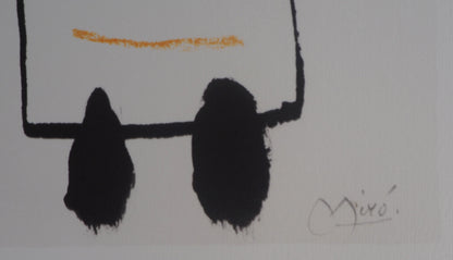 Joan MIRO : Petite fille et son chien - Lithographie signée