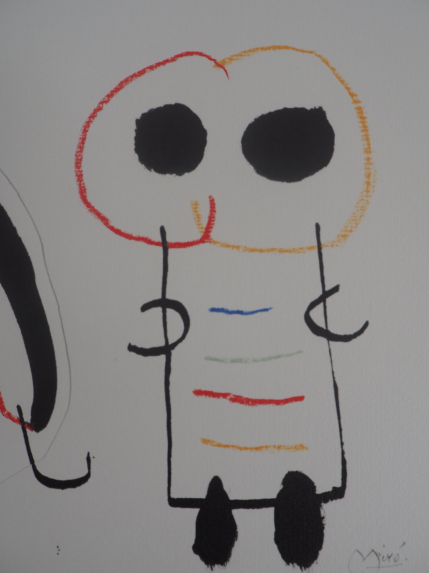 Joan MIRO : Petite fille et son chien - Lithographie signée
