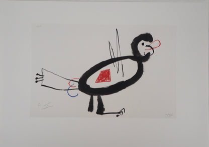 Joan MIRO : LOiseau surréaliste - Lithographie signée
