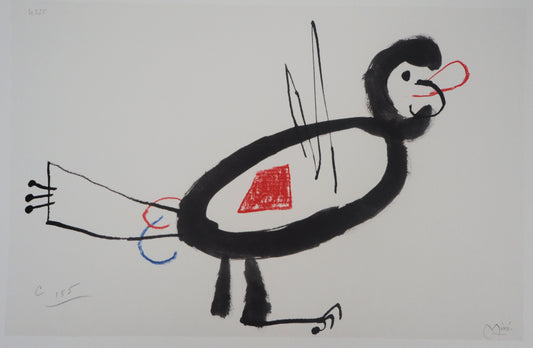 Joan MIRO : LOiseau surréaliste - Lithographie signée