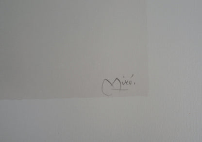 Joan MIRO : LOiseau surréaliste - Lithographie signée