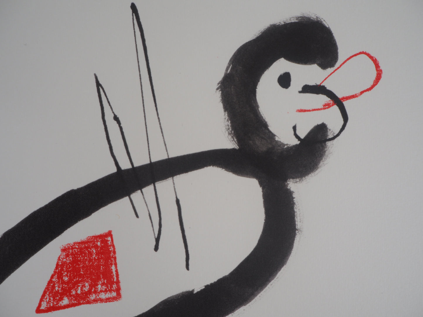 Joan MIRO : LOiseau surréaliste - Lithographie signée