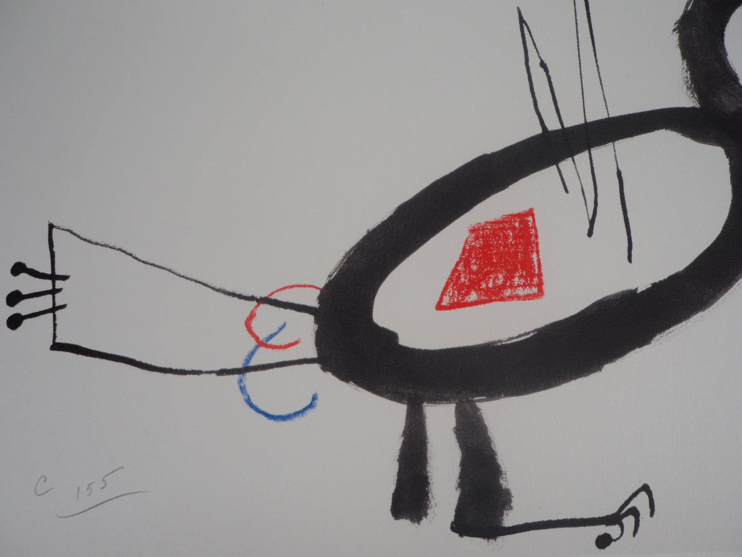 Joan MIRO : LOiseau surréaliste - Lithographie signée