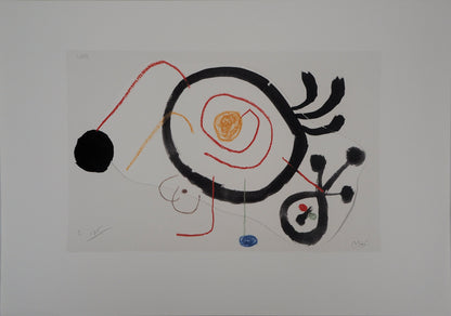 Joan MIRO : Créature Onirique - Lithographie signée