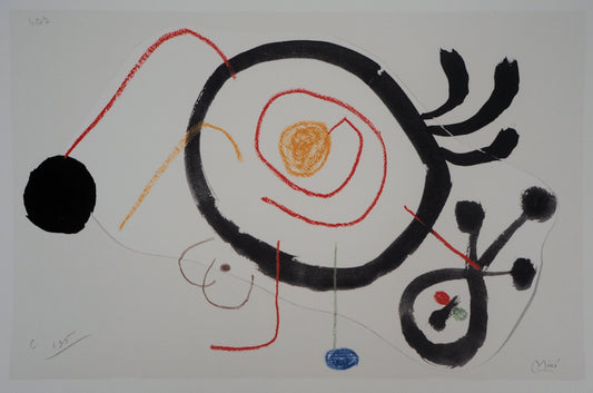 Joan MIRO : Créature Onirique - Lithographie signée
