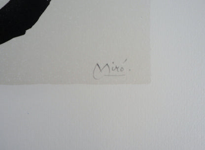 Joan MIRO : Personnage surréaliste - Lithographie signée