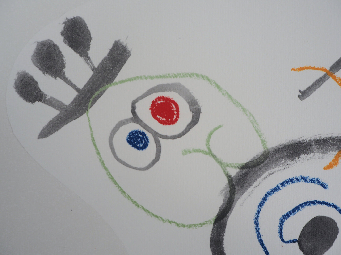 Joan MIRO : Personnage surréaliste - Lithographie signée