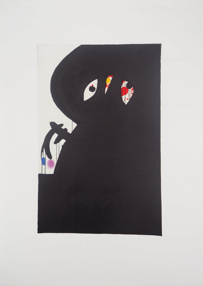 Joan MIRO: Personaje surrealista - Litografía