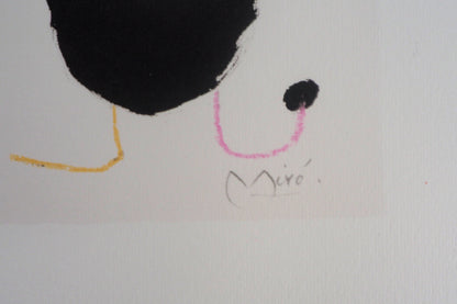 Joan MIRO : Famille Onirique - Lithographie signée