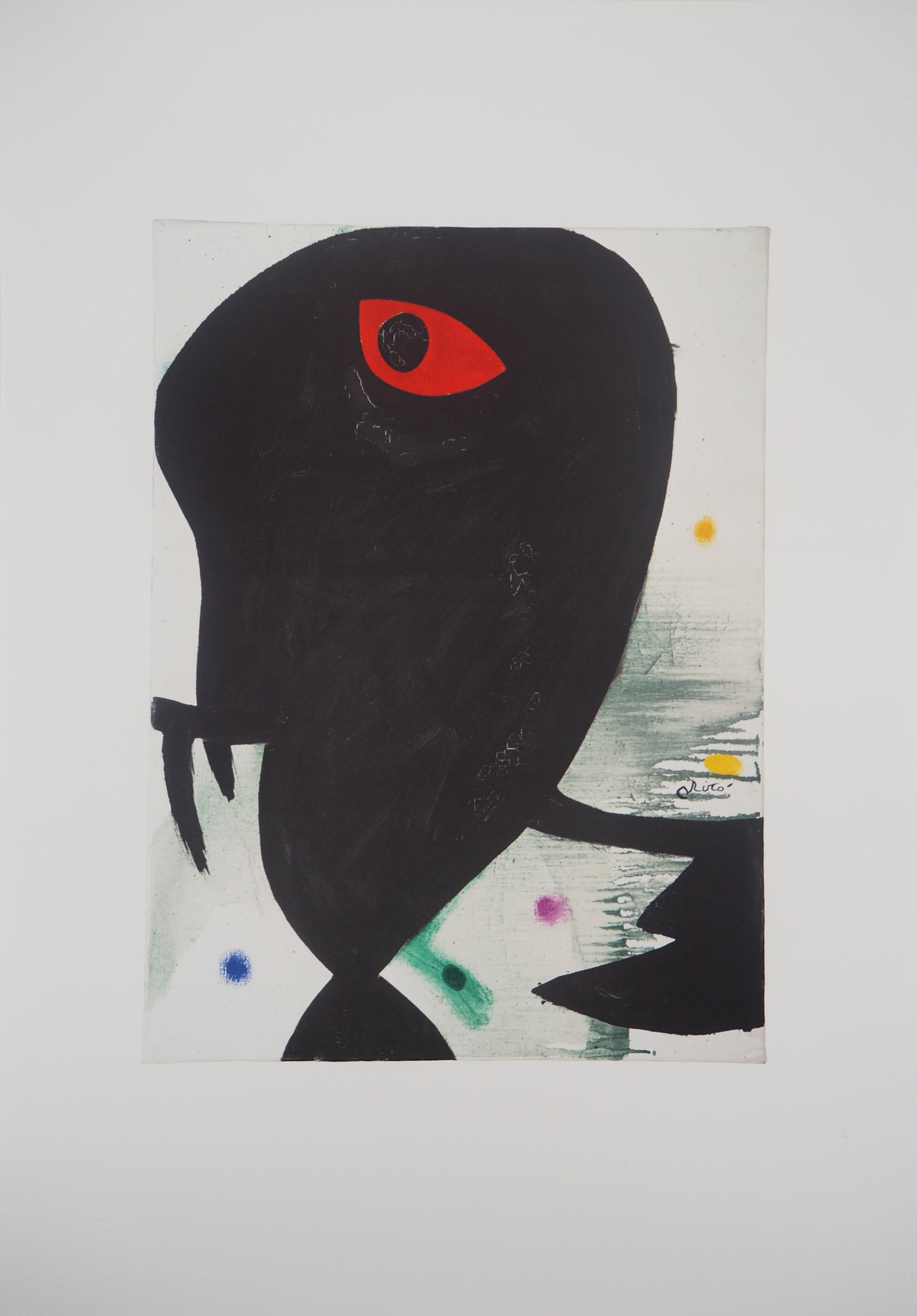 Joan MIRO : Visage surréaliste - Lithographie signée